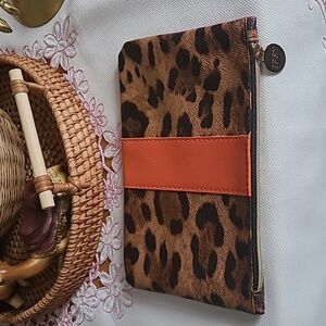 IPSY Leopard Print Cosmetic  Bag Pouch Makeup Travel Bag